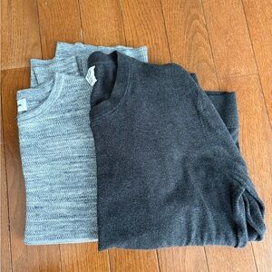BUNDLE (2) Men's Gray Crewneck Sweaters